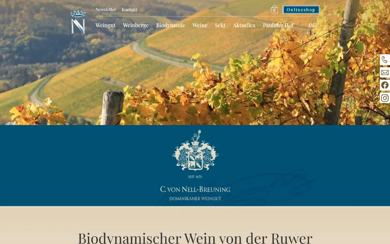 Referenzprojekt Weingut von Nell-Breuning